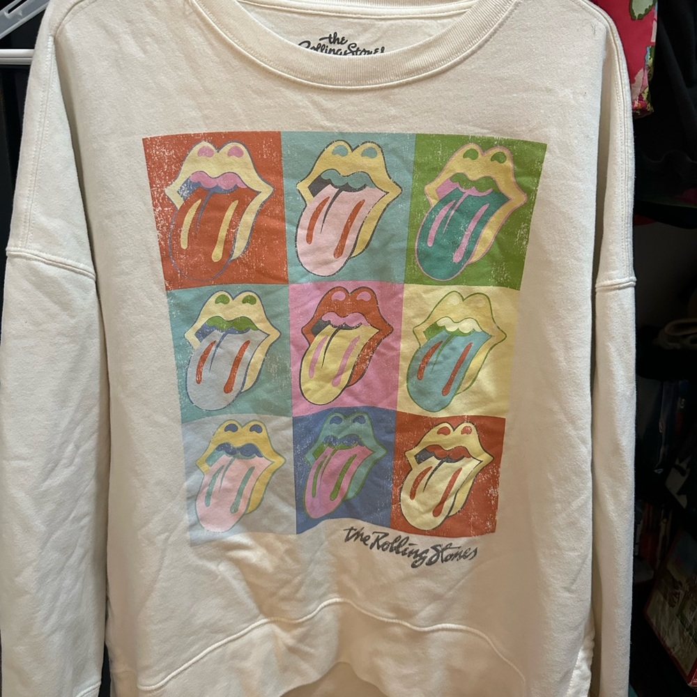 Bravado Cream Rolling Stones Crew neck